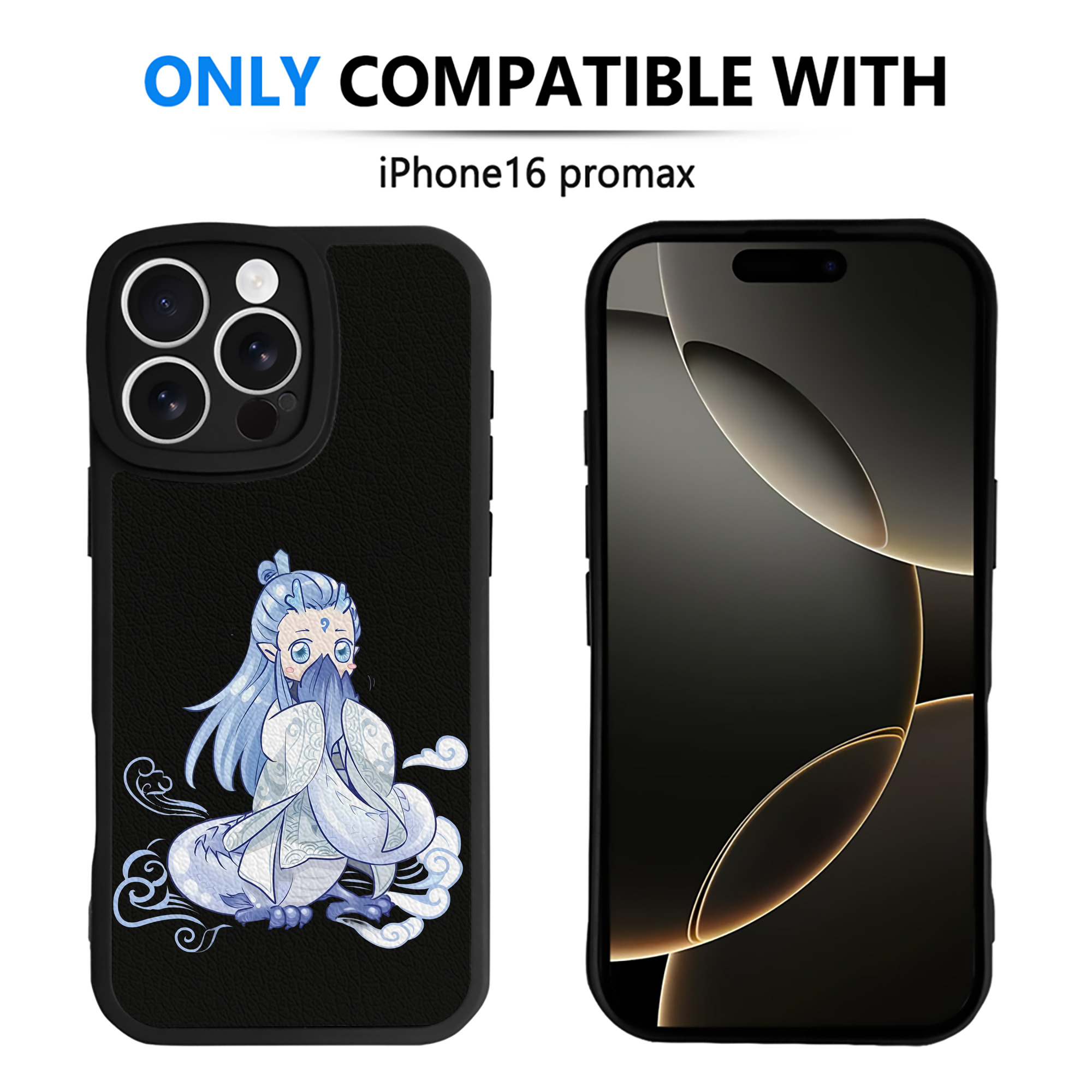 （画像用） Ne Zha 2 ナタ 魔童の大暴れ 【iPhone 16シリーズ対応】シリコンスマホケース（レザー調） 材質：シリコン